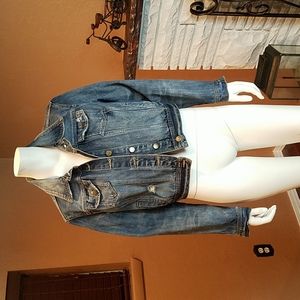 Refashioned jean jacket